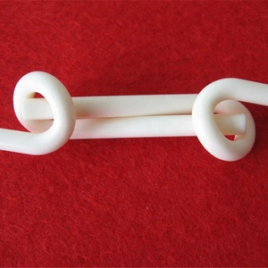 Textile machine parts snail wire guide ceramic pigtail guide with metal