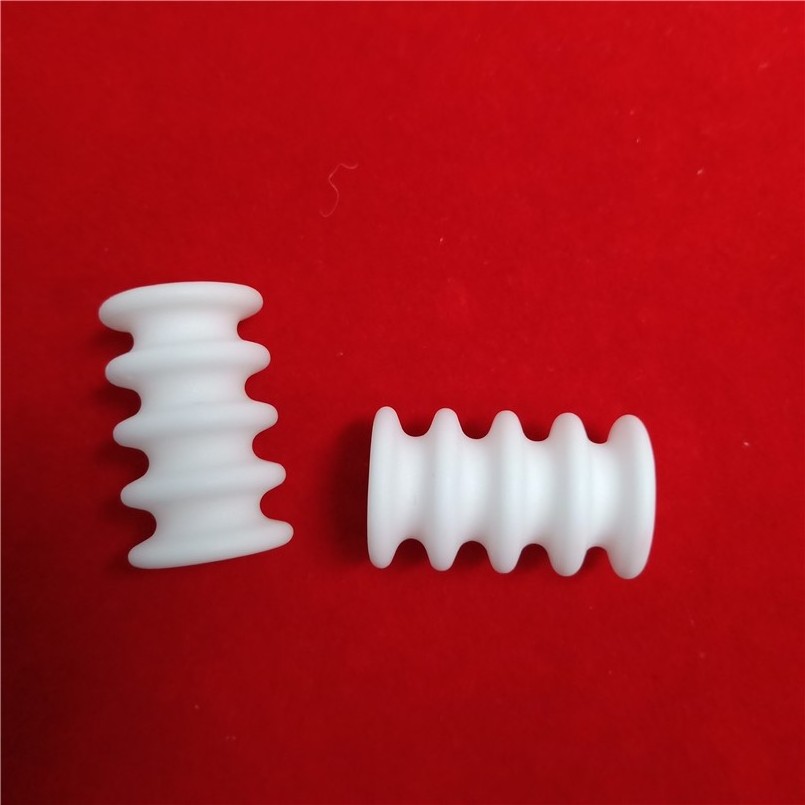 Glazed high heat insulating corrosion resisting 95 alumina ceramic insulating yarn guide wheel coil guide pillar column