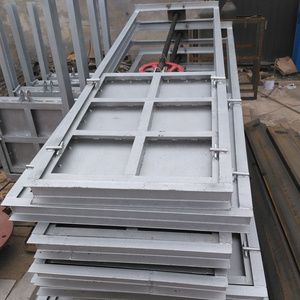 Wall mounted reservoir sluice gate channel penstock for sewage treatment plant and water diversion project