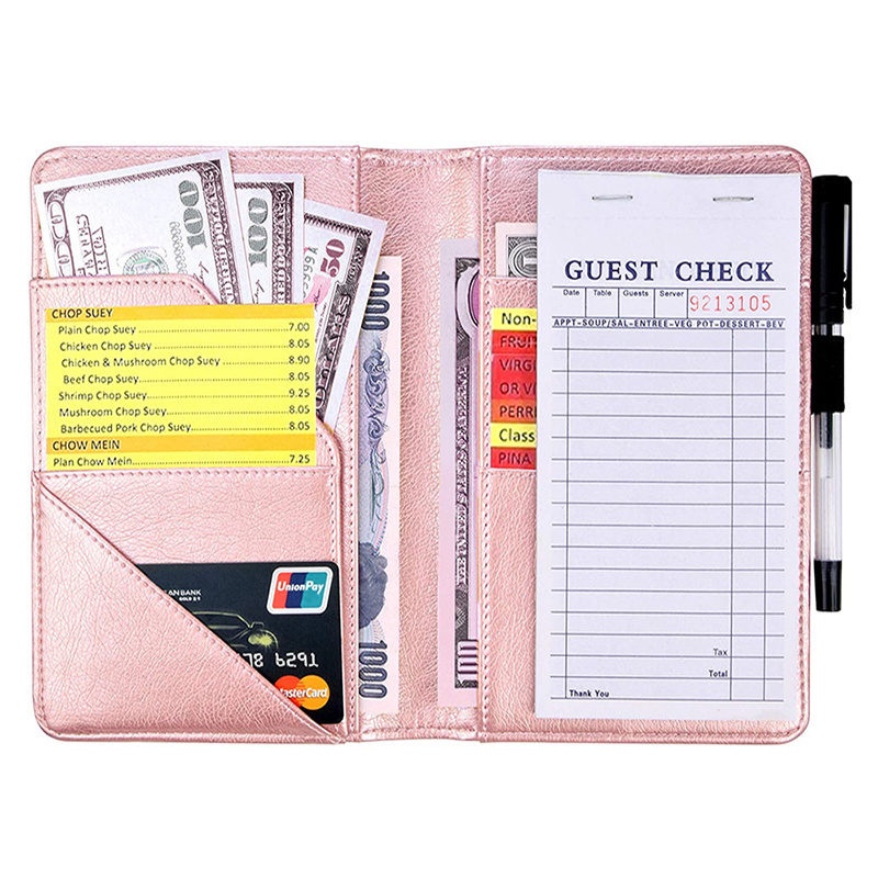 Custom logo ladies classic PU leather credit bank card wallet passport holder card case