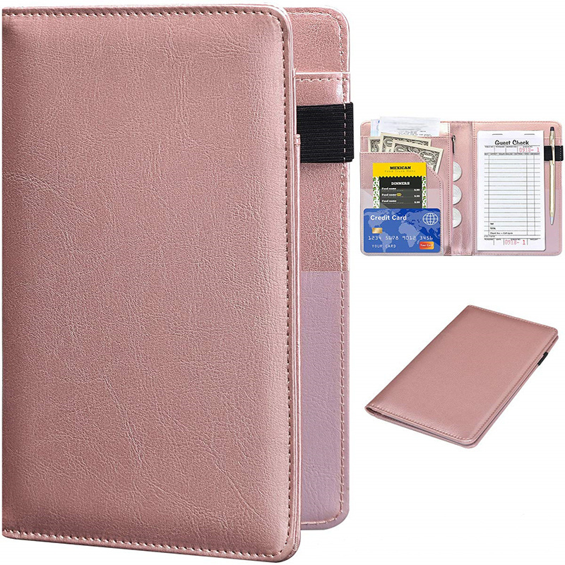 Custom logo ladies classic PU leather credit bank card wallet passport holder card case