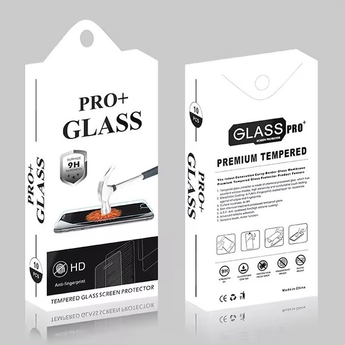 Custom Print Screen Protector Packaging Box Shatterproof Tempered Glass Display Guard Phone Case Compatible Package Boxes