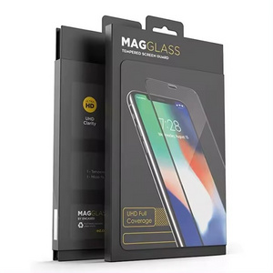 Custom Print Screen Protector Packaging Box Shatterproof Tempered Glass Display Guard Phone Case Compatible Package Boxes