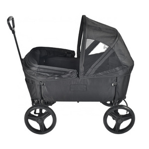 2022 Luxury Baby  Folding Wagon Stroller Pram Twin baby stroller Baggage stroller