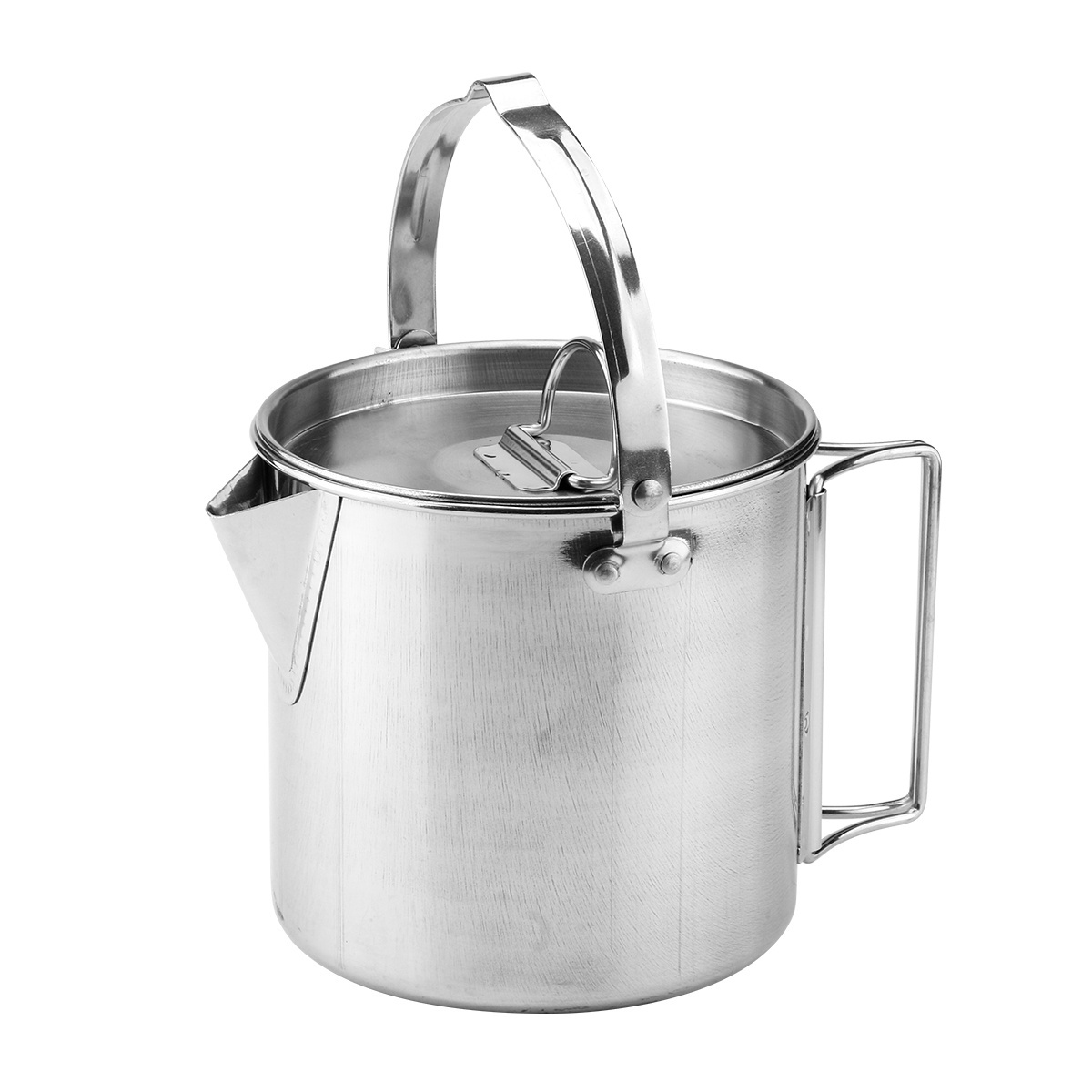 CT-8008-R Camping Hanging Outdoor Water Cookware Kettle Stainless Steel Cookware Kettle