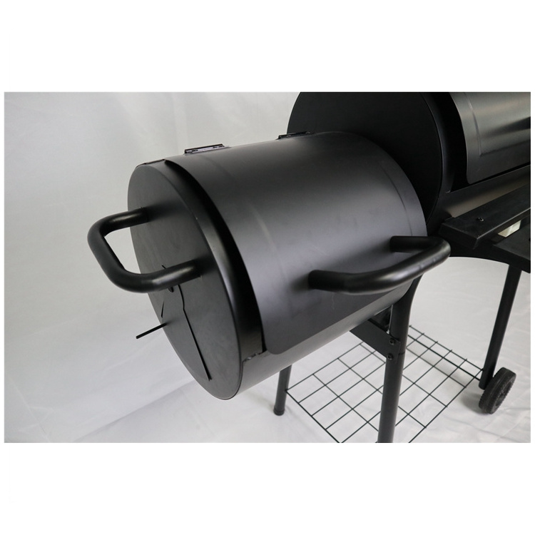 Charcoal Grill with Offset Smoker BBQ Grill Charcoal Barbecue Outdoor Pit Patio Backyard Meat Cooker Smoker