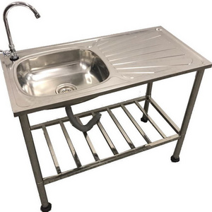 Stainless steel sink/ kitchen sink/single and double trough pool with simple sink with bracket