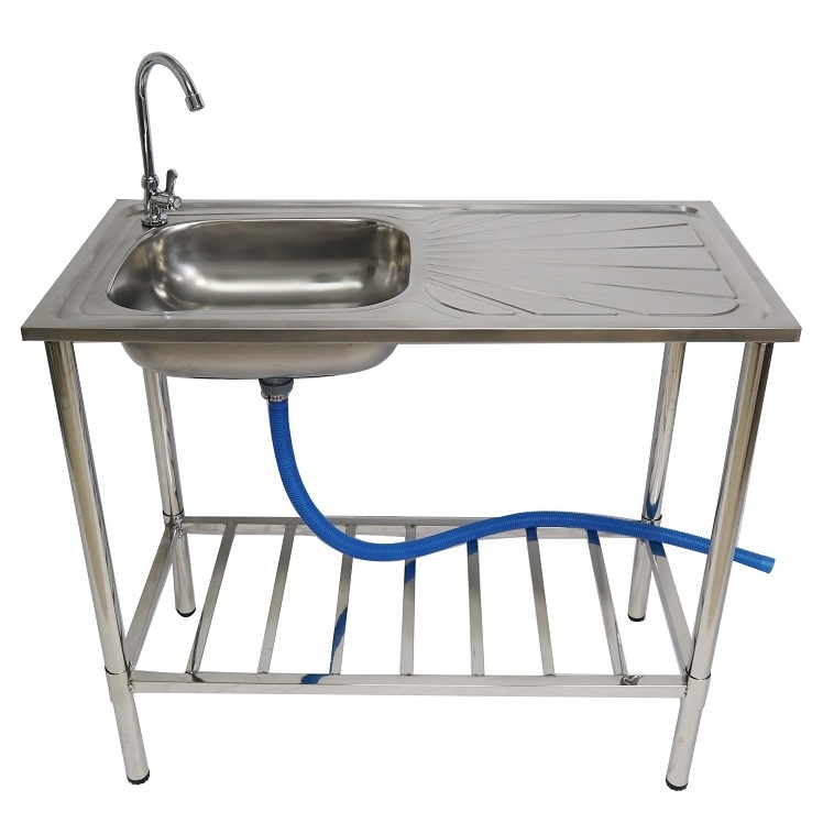 Stainless steel sink/ kitchen sink/single and double trough pool with simple sink with bracket