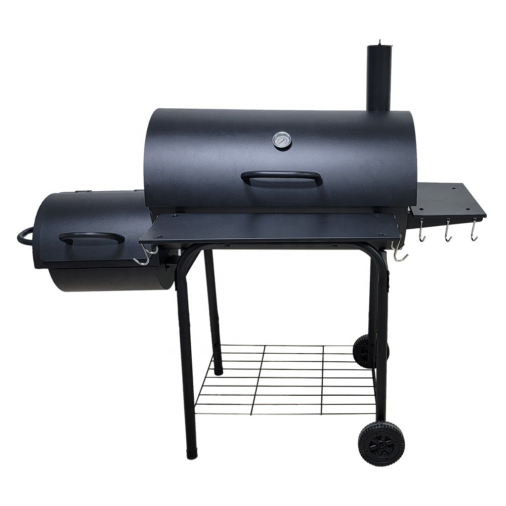 Cleaned Large Cooking Area Charcoal Grill Offset Heavy Duty Grill Bbq Smoker