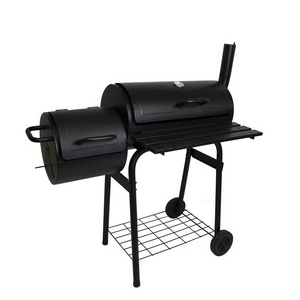 Charcoal Grill with Offset Smoker BBQ Grill Charcoal Barbecue Outdoor Pit Patio Backyard Meat Cooker Smoker