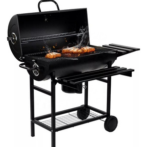 Outdoor Charcoal Smoke Grill Thermometer Portable Barbecue Grills with Chicken Rack Grill Stove