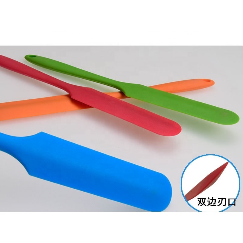 Kitchen Home Baking Tool Long Scraper Small Silicone Scraper Butter Cream Stirring Knife Cake Scraping Spatula