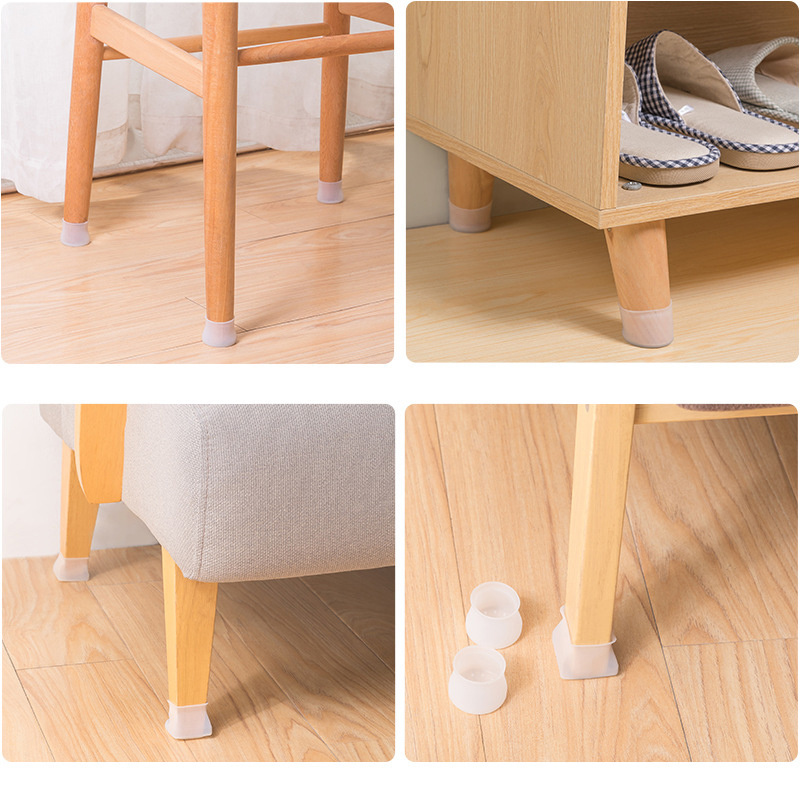 silicone chair leg floor protectors Anti slip furniture protection cover pads for Sofa chair table legs silicon socks