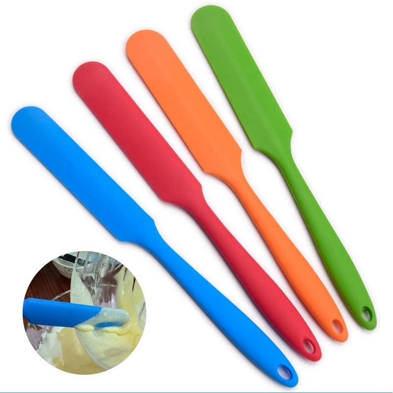 Kitchen Home Baking Tool Long Scraper Small Silicone Scraper Butter Cream Stirring Knife Cake Scraping Spatula