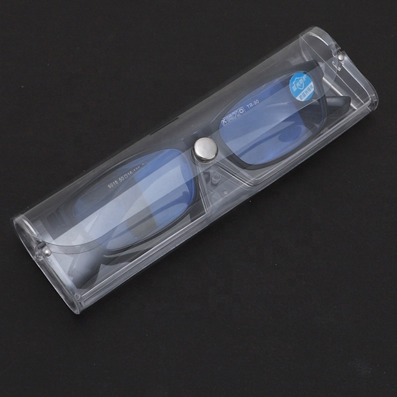 Cheap Wholesale New Plastic Eye Glasses Case Transparent Storage Case For Eyeglasses Sunglasses