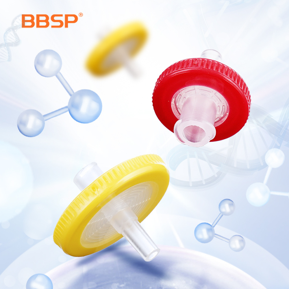 BBSP syringe filter 0.22 micron sterile MCE PES PTFE PVDF RC CA GF Nylon syringe filters