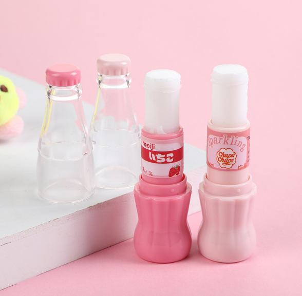 Cute creative cola kawaii shape washable school white glue PVA glue stick craft art scrapbooking permanent solid gum stick