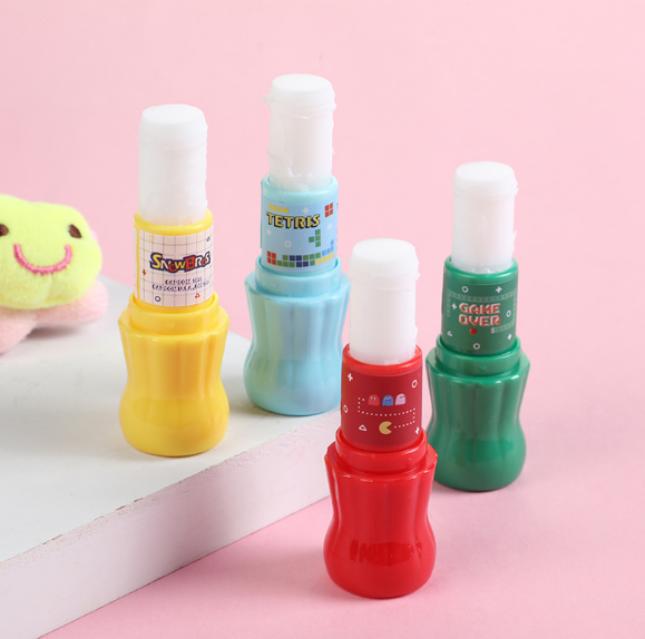 Cute creative cola kawaii shape washable school white glue PVA glue stick craft art scrapbooking permanent solid gum stick