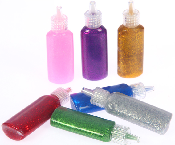 Squeeze bottle liquid 22 ml glitter glue washable glittery art glue DIY craft glitter glue for kids