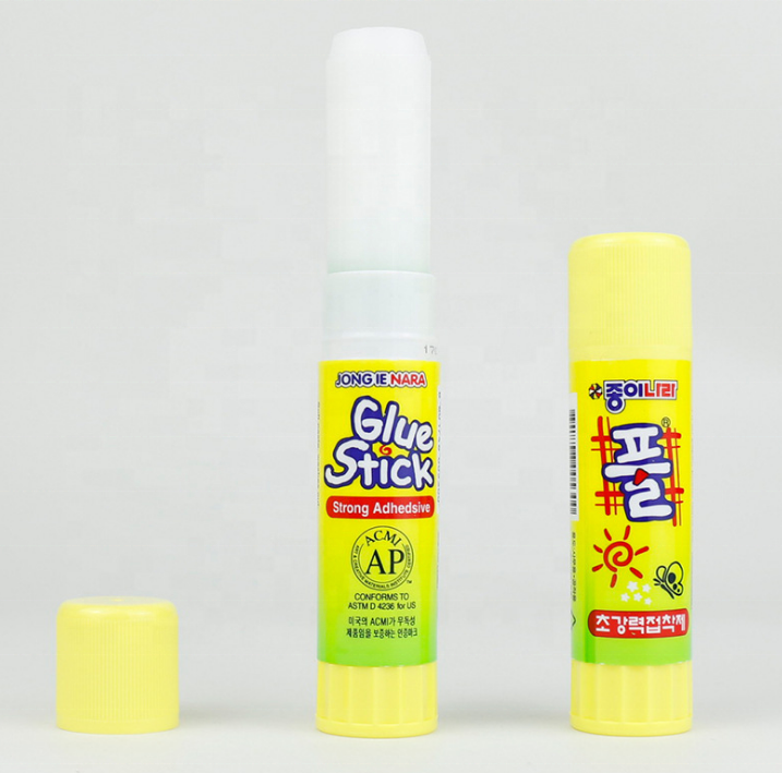 Cheapest non-toxic low odor safe PVA PVP gum round white glue stick 9g solid gum for office use