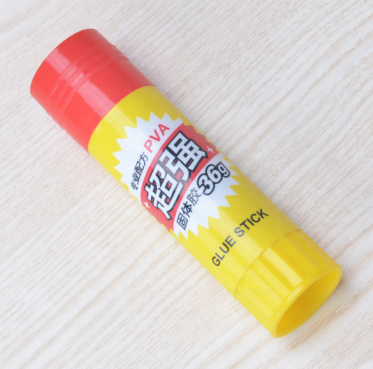 Office non-toxic no formaldehyde low odor PVA PVP white glue stick 36g solid gum paste paper