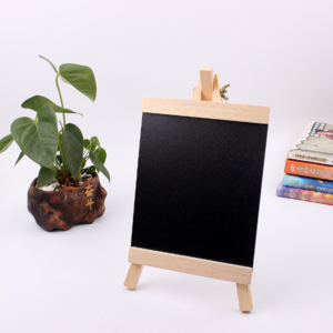 Frameless mini table chalkboard blackboard sign decorative removable chalk board with easel stand for restaurants weddings