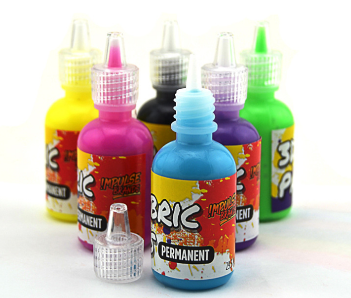 30ml squeeze bottle 3D fabric permanent acrylic paint textile DIY paints on canvas wood glass