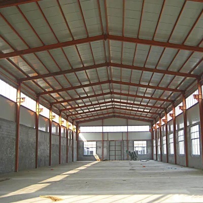 Low Cost Industrial-Style Prefabricated Steel Structure Hangar Sandwich Panel Workshop Warehouse