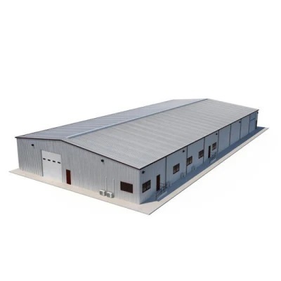 Low Cost Industrial-Style Prefabricated Steel Structure Hangar Sandwich Panel Workshop Warehouse