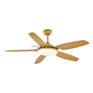 Modern Indoor Ceiling Fan with Dimmable Light Kit and Remote Control, Reversible Blades