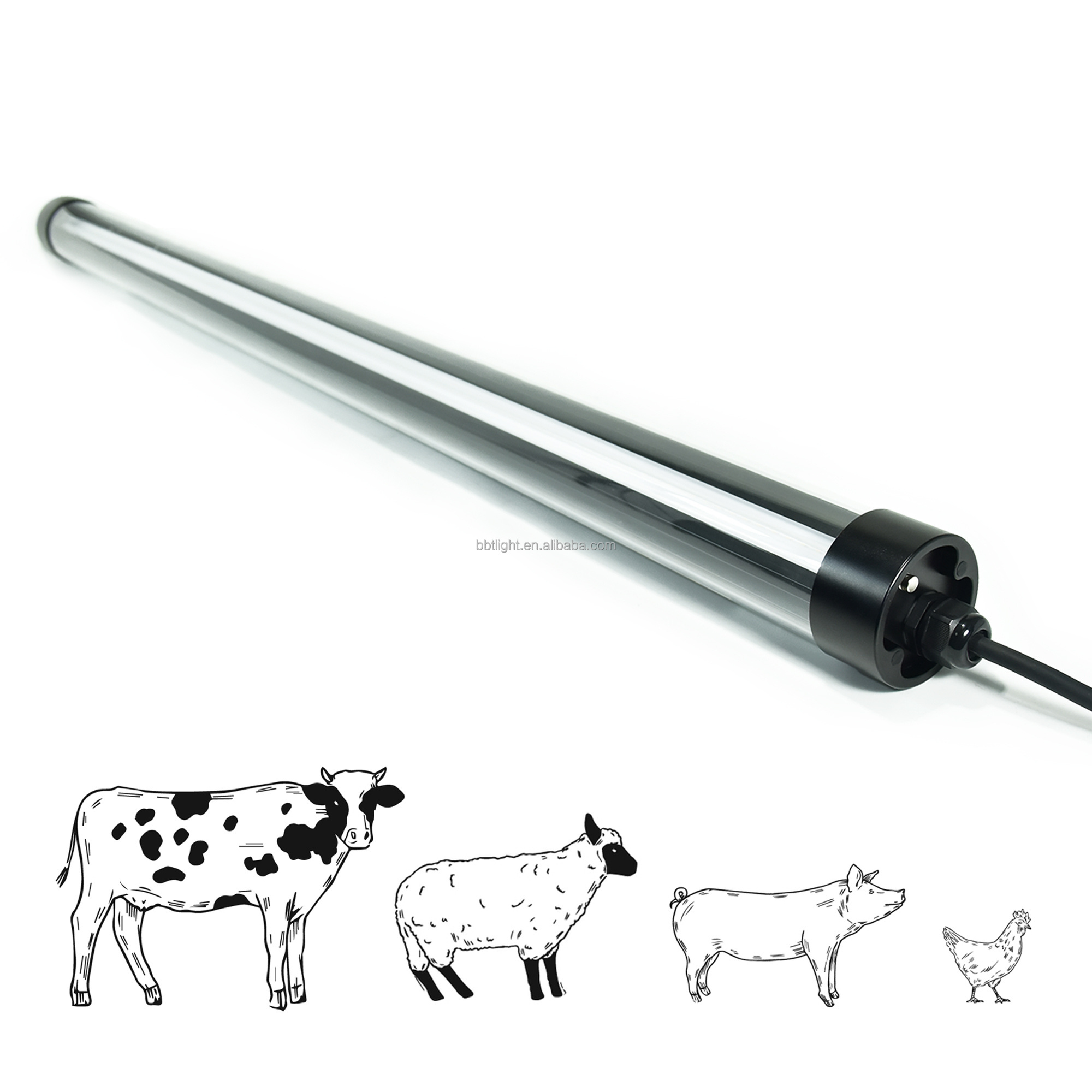 Best Seller Shatterproof Livestock Light LED Tube Light  Effect No Flicker for Chicken Coop Cattle Farm Sheep Pen