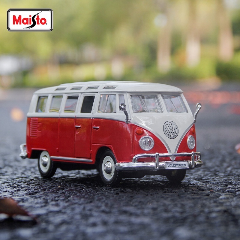 Maisto 1:24 Volkswagen bus Alloy Car Model simulation Diecasts Toy Vehicles Collectible Hobbies Gifts Static Die Cast Voiture