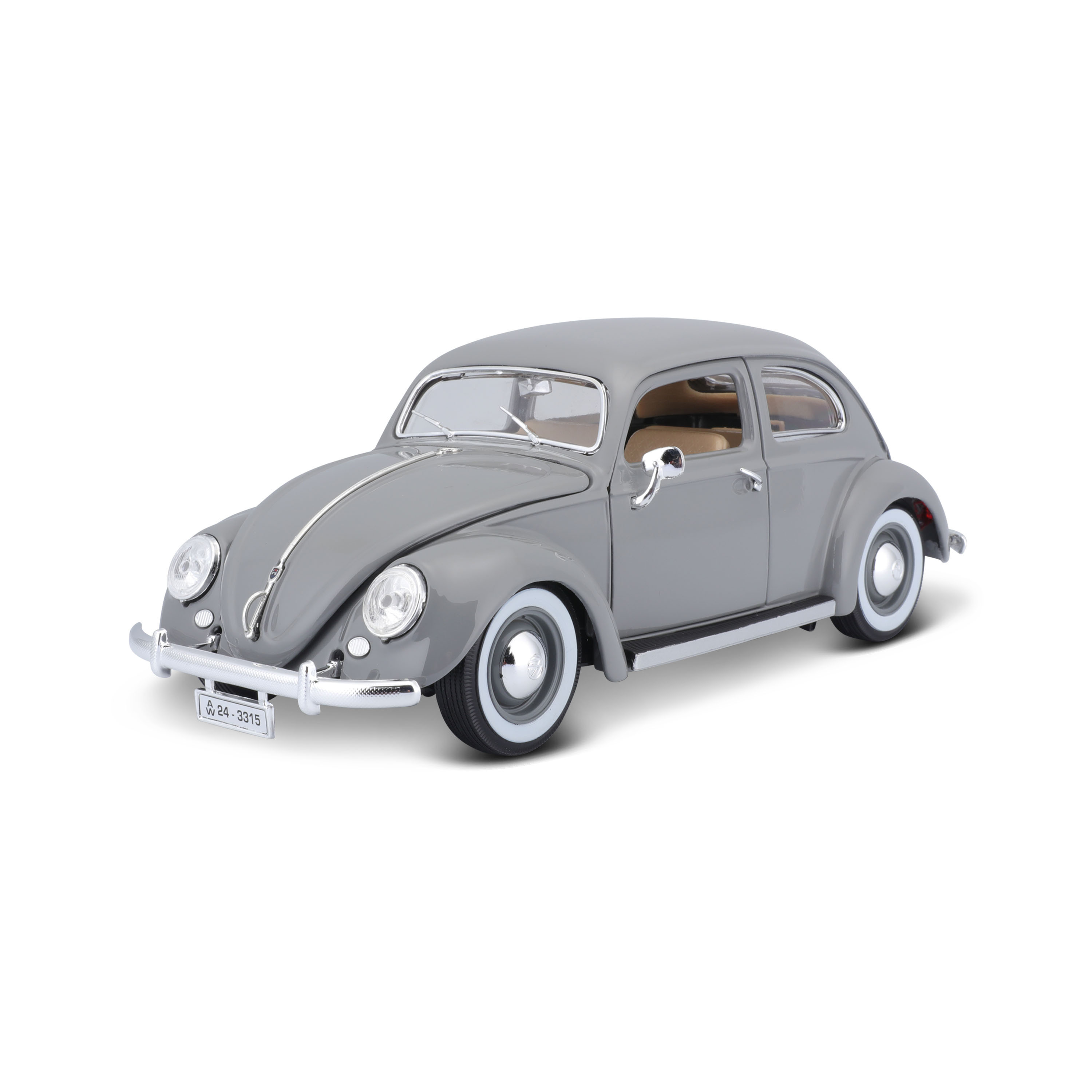 Wholesale Vehicle real Bburago 1:18 Alloy Static Die Cast Vehicles Model Toys Model Car Volkswagen Beetle 1955 vintage car