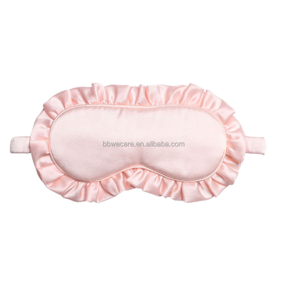 Hot Selling Travel Sleep Eye Mask Fashion Sleep Eye Mask 100% Natural Silk Eyemask Adjustable Strap Eyes Cover