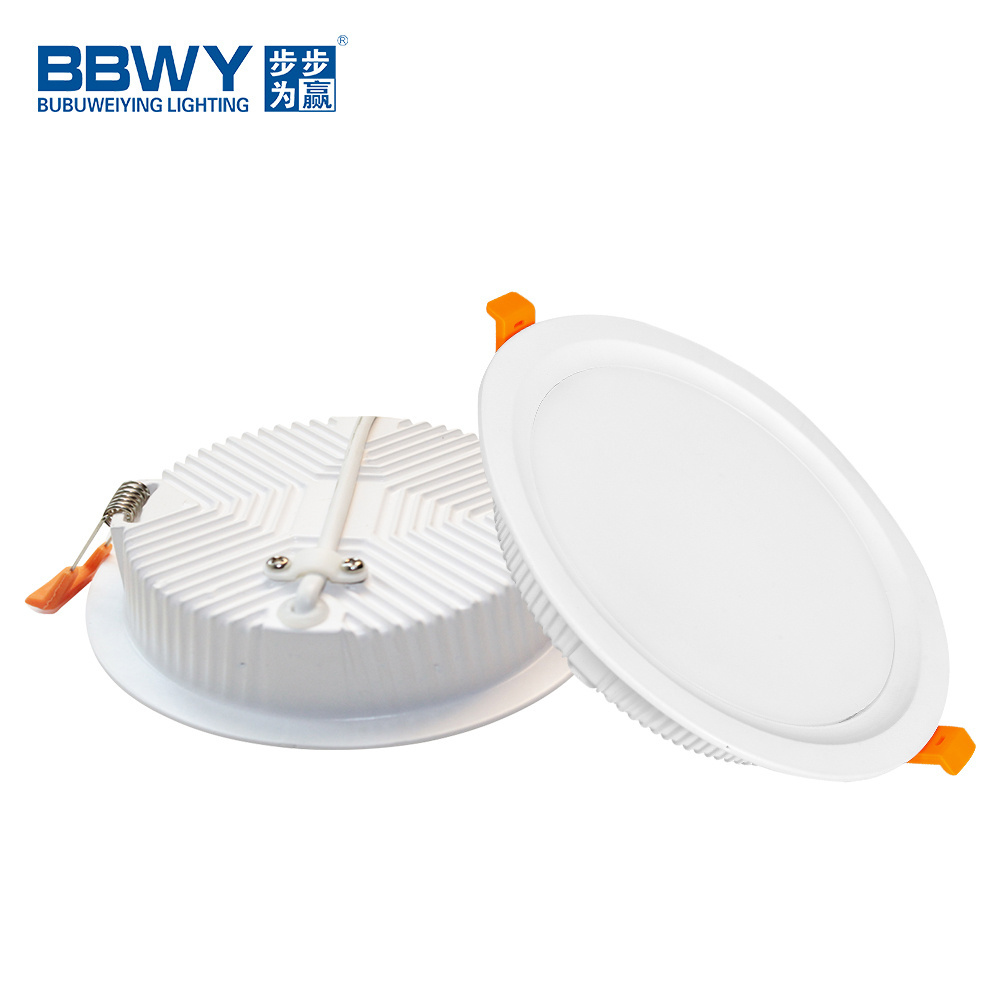 High brightness CCT 3000K 4000K 6000K downlight lamp commercial downlight 7W 9W recessed led downlight fixture for project