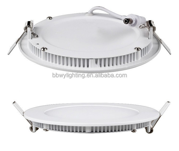 Aluminum Ultra Silm 3 Step CCT Color Change Led Panel Light 3w 6w 9W 12W 18W 24W Round Square Recessed Panel Lamp