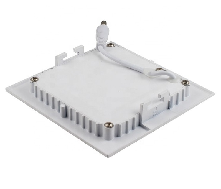 Aluminum Ultra Silm 3 Step CCT Color Change Led Panel Light 3w 6w 9W 12W 18W 24W Round Square Recessed Panel Lamp