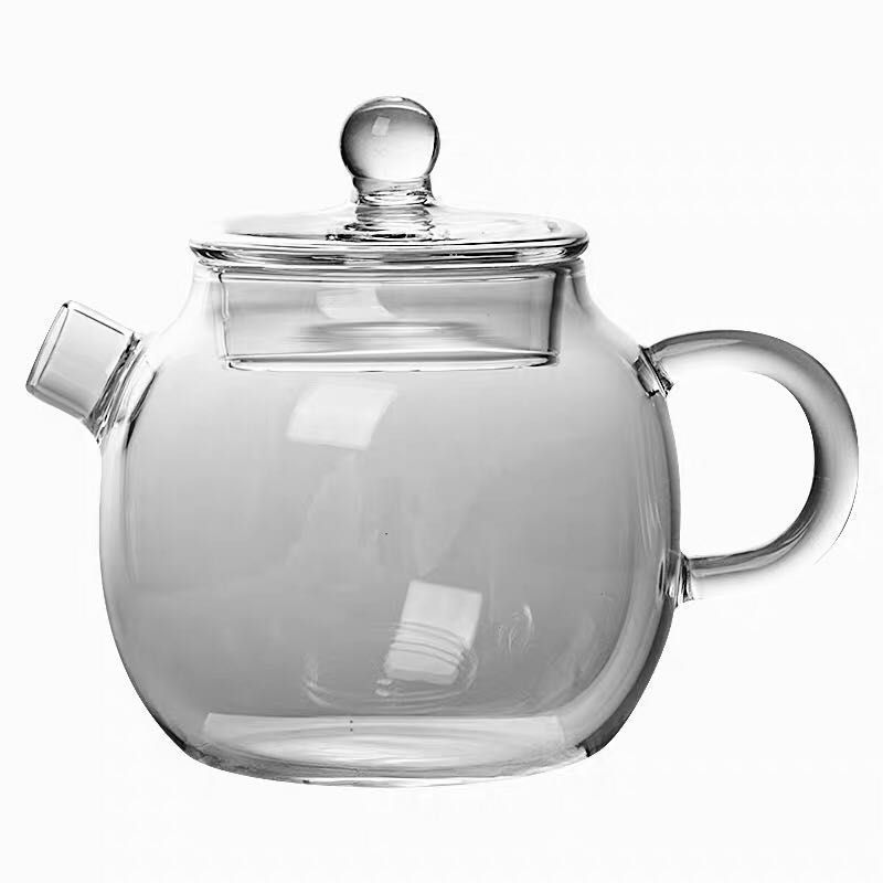 Hot glass small teapot one person with small 100ml pure handmade simple mini kung fu tea tea teapot