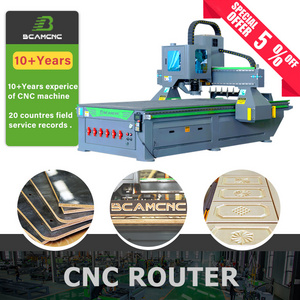 Furniture cabinet woodworking 1325/1530 3d carving machine 3 axis cnc router atc cnc router with automatic tool changer