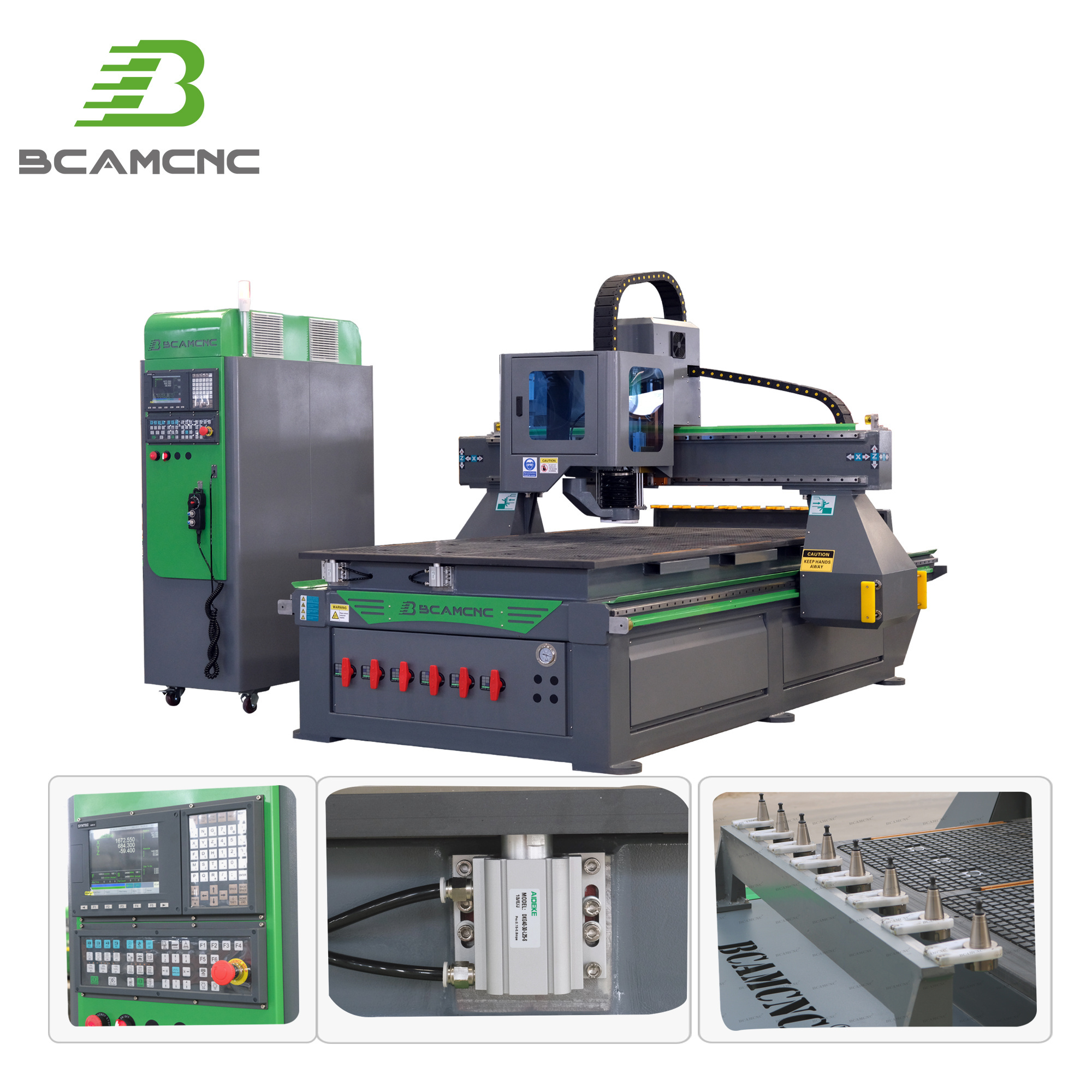 high grade cnc router 1325 cmc machine for  cutting 2mm metal copper aluminum