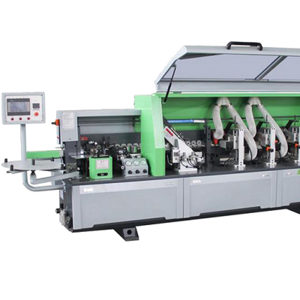 Small type Linear edge banding machine manual type low cost auto end cutting edge banding machine for cabinet production