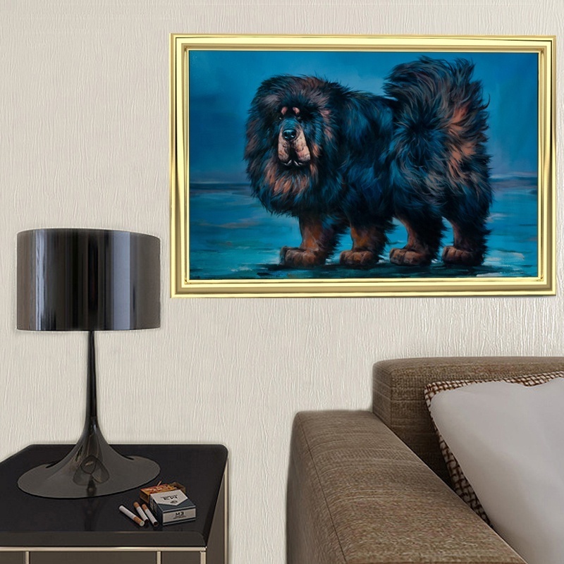 Custom personalized Royal Portrait Pet Dog Realistic Art handmade Animal Oil Painting