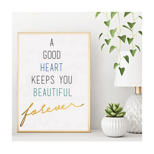 Motivational Framed Poster Prints Wall Frame with Inspirational Quote for Office Decoration