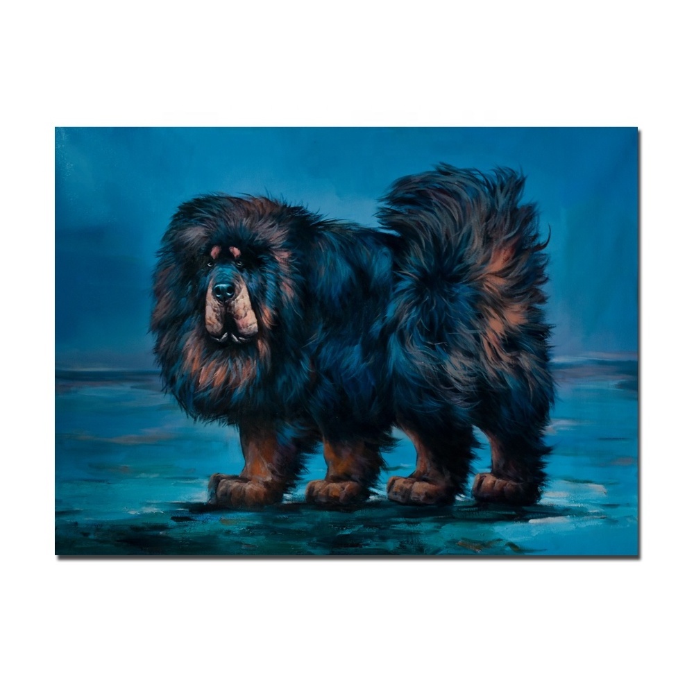 Custom personalized Royal Portrait Pet Dog Realistic Art handmade Animal Oil Painting