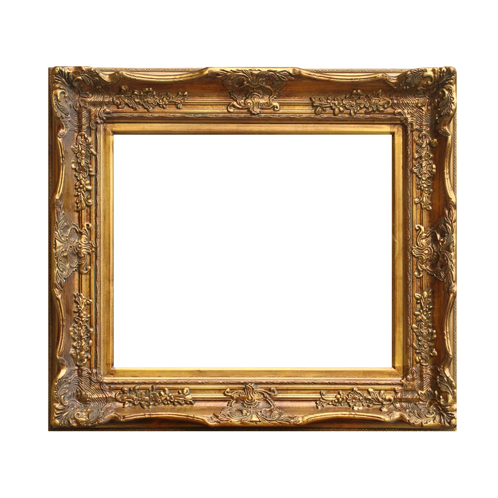 China Frame Supplier Gold Antique Ornament Wood Luxury Baroque Painting Frame