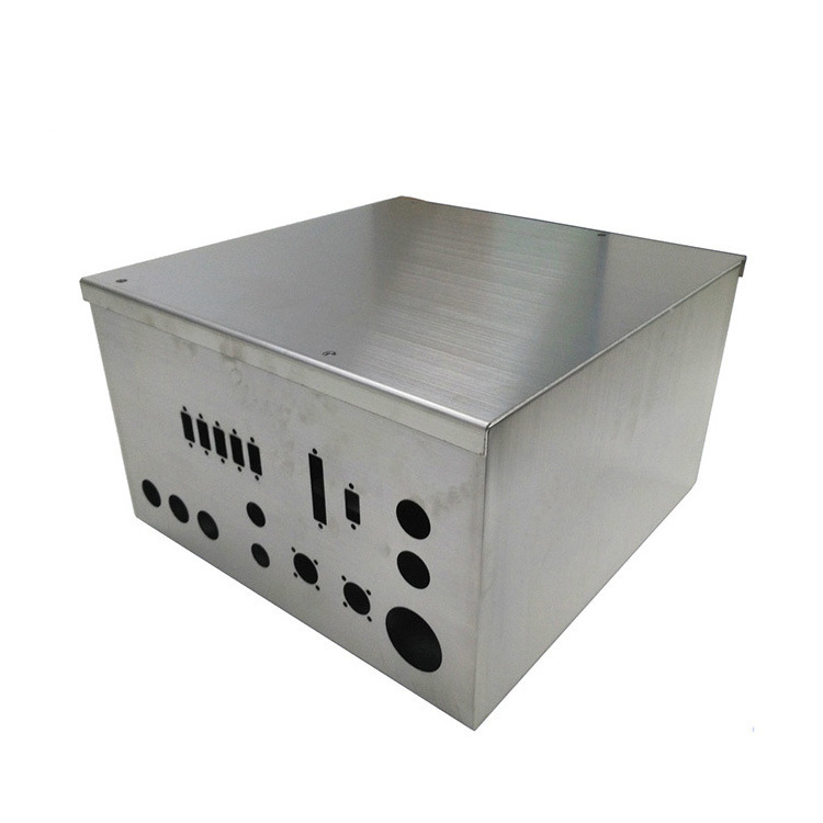 OEM Custom Outdoor Electrical Galvanized Steel Stainless Steel Aluminum Battery Box Enclosure Sheet Metal Fabrication Case