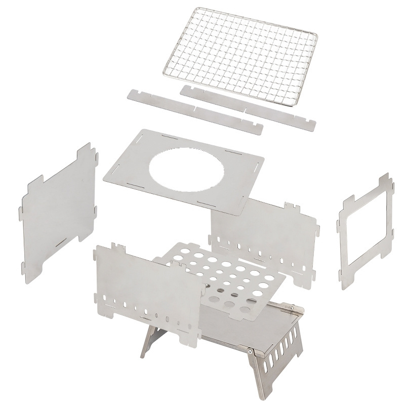 OEM Custom Stainless Steel Sheet Metal Fabrication Laser Cutting and Bending Polished Aluminum Parts for Wood Stove