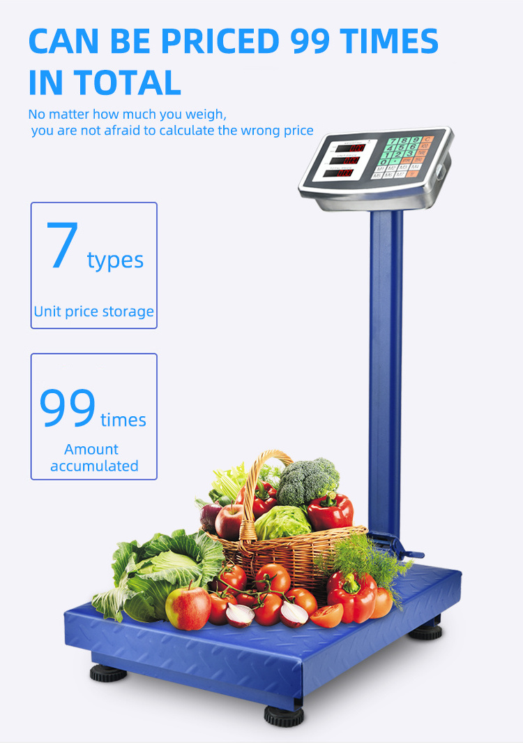 150kg 500kg High quality digital weight electronic warehouse platform scales industrial weighing bench scale 300kg