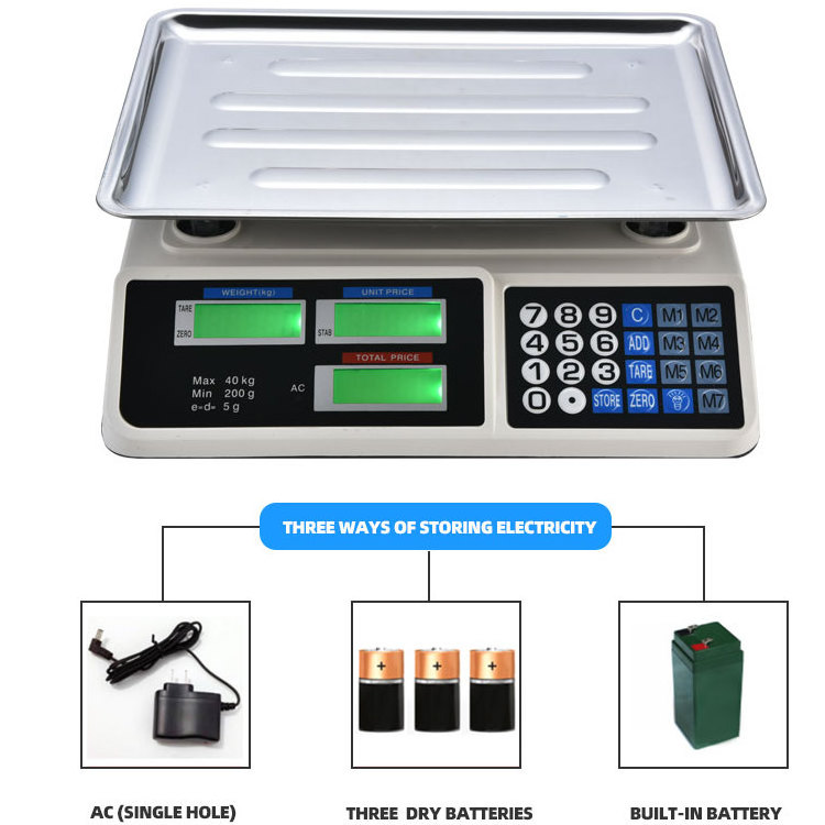 40kg High quality digital counting platform scale price scale