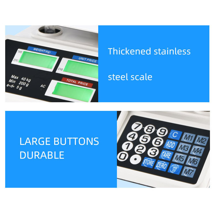 40kg High quality digital counting platform scale price scale